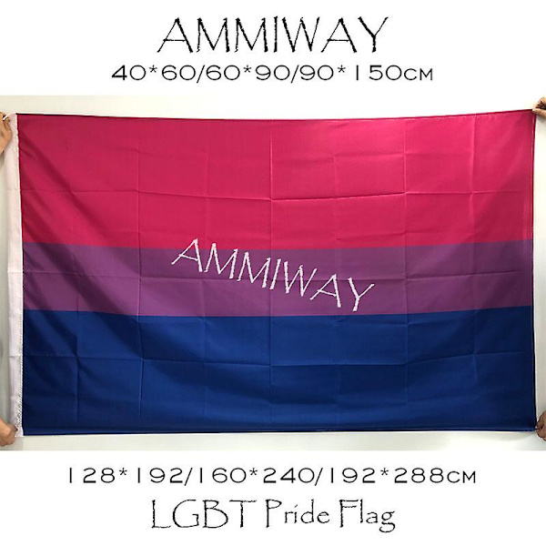 Aseksuaali Pride -lippu, kaikki koot, kaksisivuinen