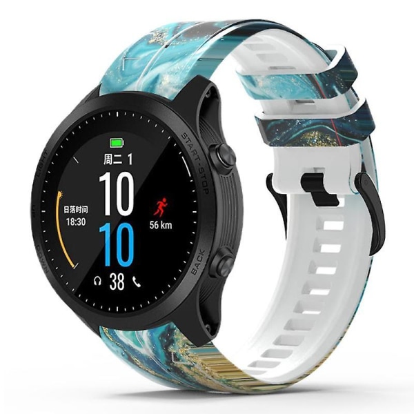 For Garmin Forerunner 965/955/945/935 Watch Band Mønstertrykt Erstatningsrem - Stil C Style C