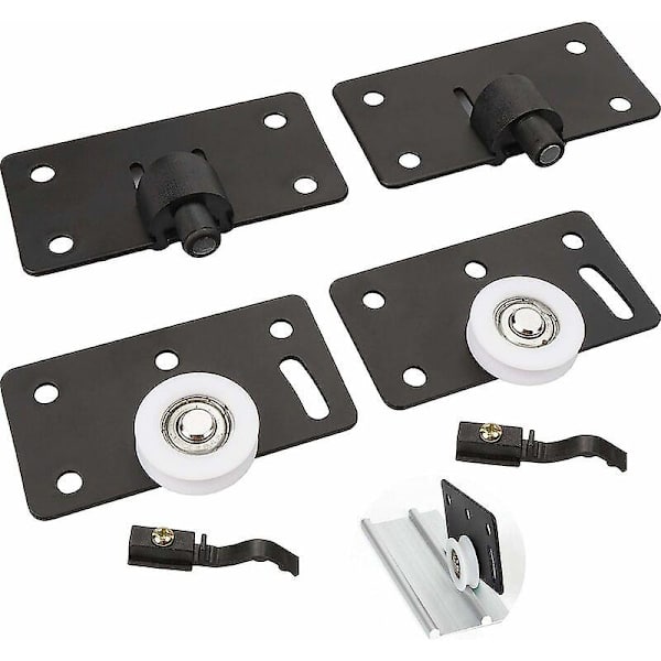 2-pack 30mm nylon glidhjulssatser möbelbeslag glidande kugghjulshållare högpresterande garderob