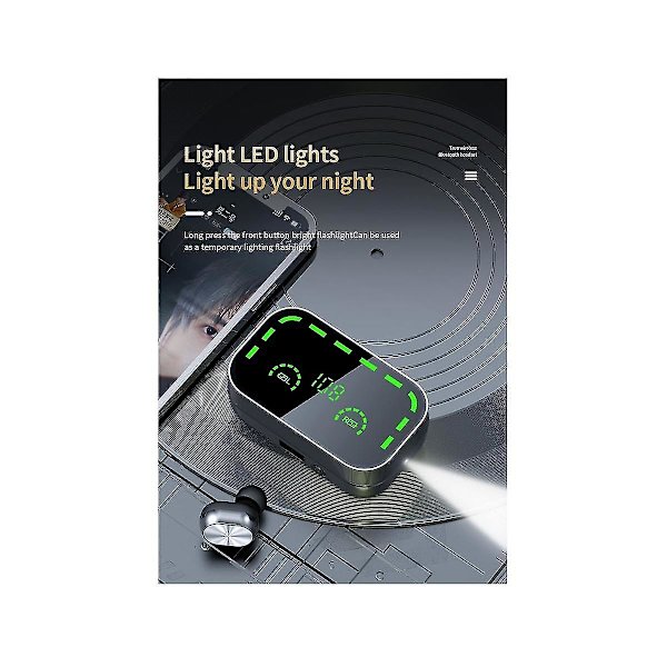Yd05 Langattomat Bluetooth-kuulokkeet Tws 5.3 Älykäs digitaalinen näyttö Korvan sisäiset kuulokkeet Hifi Stereo Nois