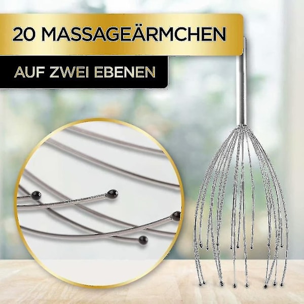 20 Finger Hoved Krabbe Hoved Massager
