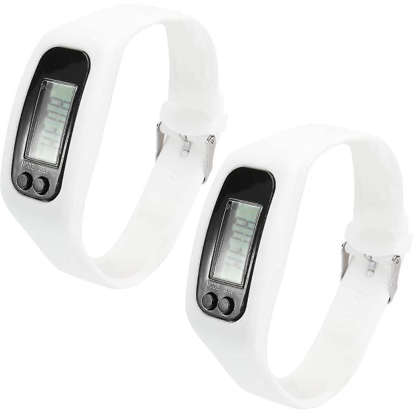 Fitness Tracker - 2st 3d digital watch stegräknare för promenader springer helt enkelt