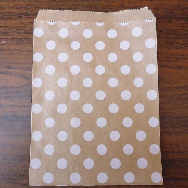 Paperinen lahjakassi, 100 kpl Paperikassit 4 mallia Kraft Paperikassit Candy Bag