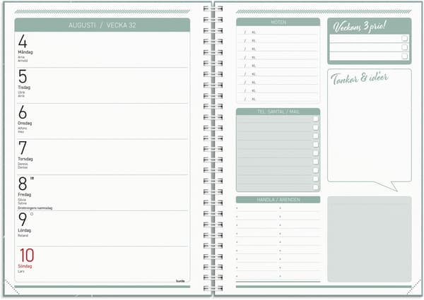 Kalender 2025 Get it done grøn