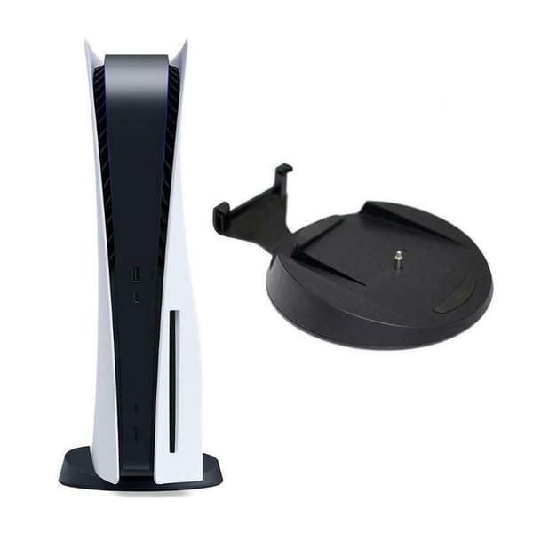 Vertikal Stativholder for PlayStation 5 PS5 Disc-versjon Konsoll Dock Mount Ny