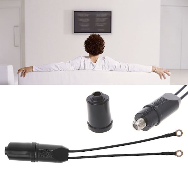 1 stk. Tv-antenne 300-75 Ohm koaksialkabel matchende transformer Uhf/vhf/fm