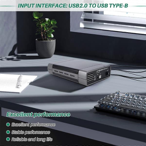 5.25 tum USB 2.0 SATA Externt Optisk Enhet Chassi Box Adapter för XP för PC EU-kontakt