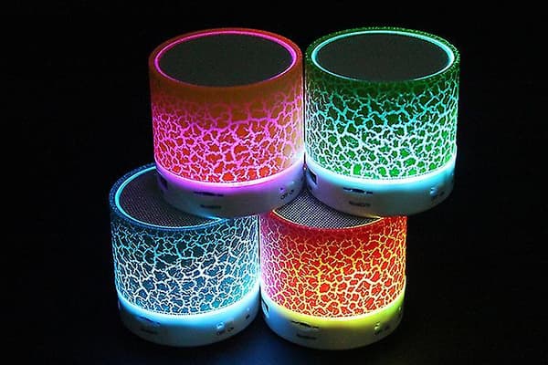 Mini Bärbar Led Trådlös Bluetooth Högtalare För Musik Lyssnande - Blå