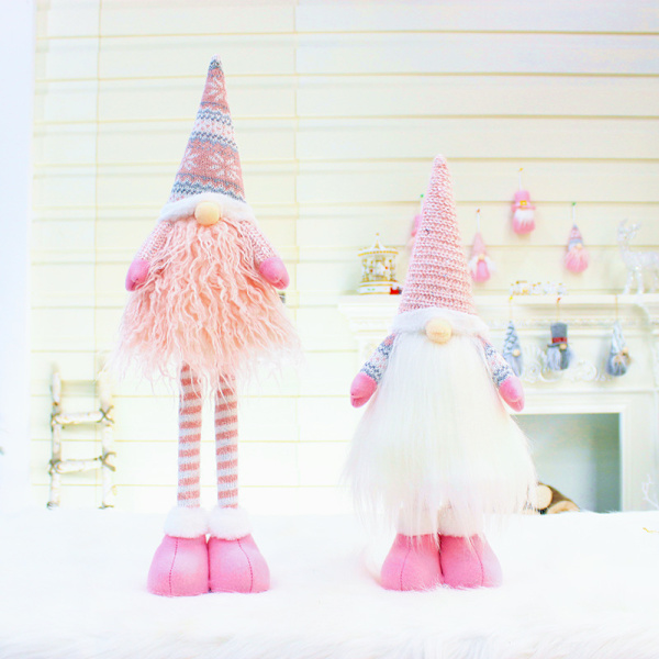 Påsk Gnome Dekoration Handgjord Plysch Faceless För Docka Svenska Tomte Elf Ornam 32014 white doll