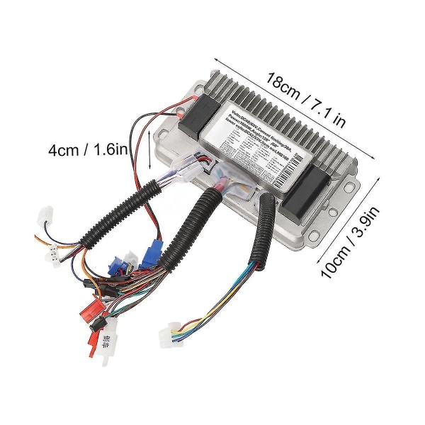 48v-60v 1000w børsteløs controller skal elektrisk cykel scooter E-bike 3 tilstand sinus bølge hastighed con