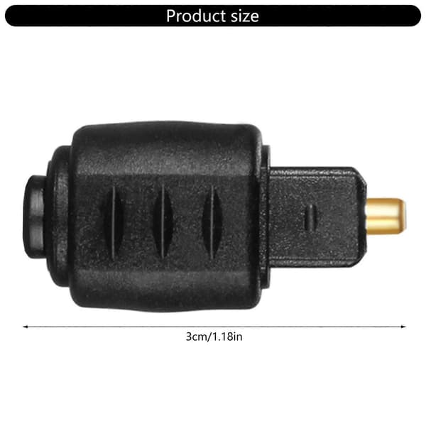 Digital Auditory Adapter Mini 3.5mm til Toslink Optisk Forbindelse For Hifi Lydtransmission