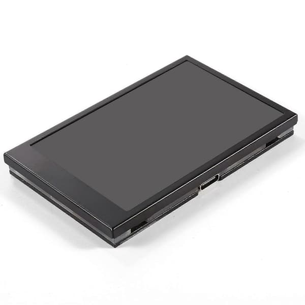 Lille USB-skærm 3,5\" Display UsbC-skærm til computerdatahukommelse og temperaturvisning Sort Black