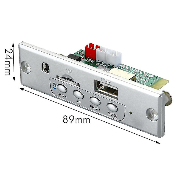 2x25w Forstärkare Mp3-spelare Avkodningskort 6v-12v Bluetooth 5.0 Bil Fm Radiomodul Stöd Tf Usb Au