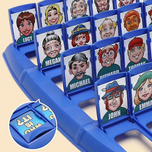 Hvem er det Brætspil Sjovt Gæt hvem Kortspil Legetøj Desktop Pædagogisk spil