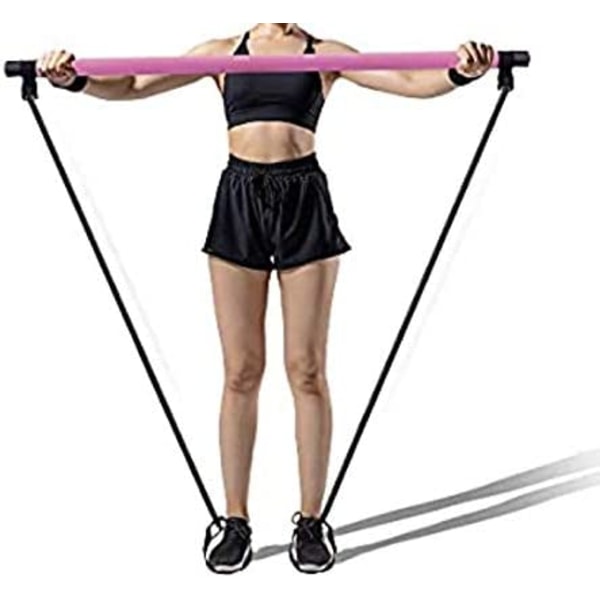 Pilates Bar Set Portable Yoga Exercise Stick med motstand