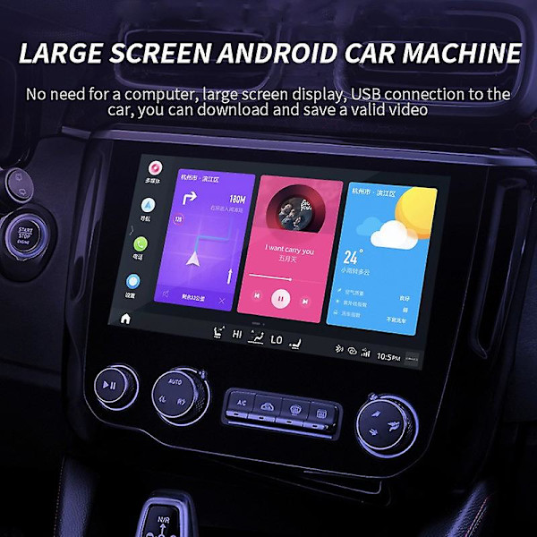 1080p HD Bil DVR Videorekordare för Wifi Android USB Dold Nattsyn Bilkamera 170 Bred Vinkel Dash Cam G-sensor Förare Dash Cam
