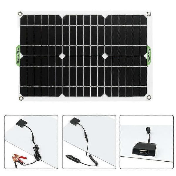 180W Solpanel Kit 12V Batteriladdare Med 50A Kontroller För Båt Husbil