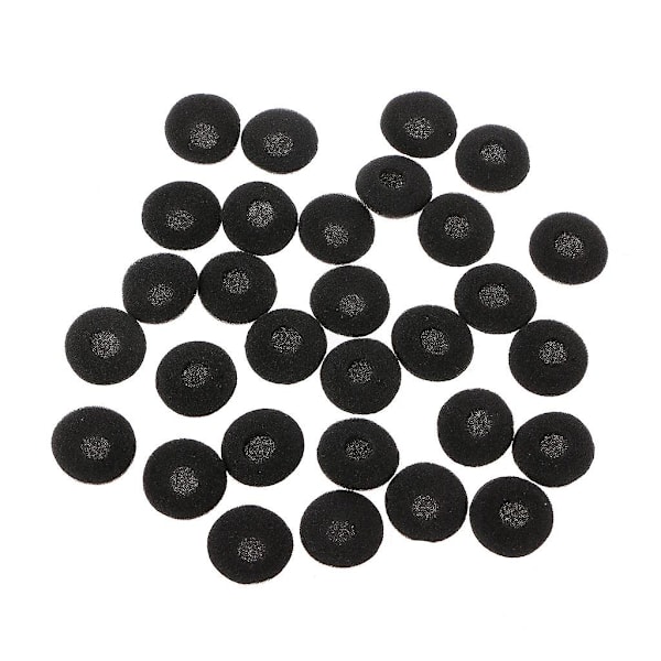 30 st 15mm Mjuka Svamp Öronproppar Öronkuddar Ersättning För Mp3 Mp4 Mobiltelefon