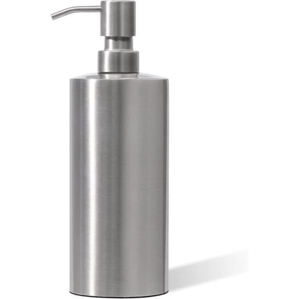 Manuell pumpe såpedispenser, rustfritt stål, 350 ml