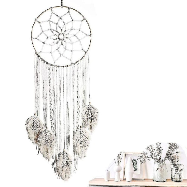 Dream Catcher Woven Feather Large Wall Hanging Handmade Dreamcatcher Tassels Decoration Home Decor Ornament Craft Gift,style 2