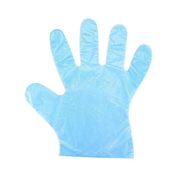 100 st Plasthandske Pe-handske för engångsbruk Smutsavvisande flexibelt hem