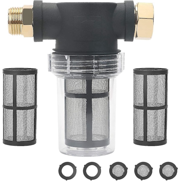 3/4\" Havefilter til Højtryksrenser Sedimentfilter Vandfilter Vandfilter Med 2 X 100
