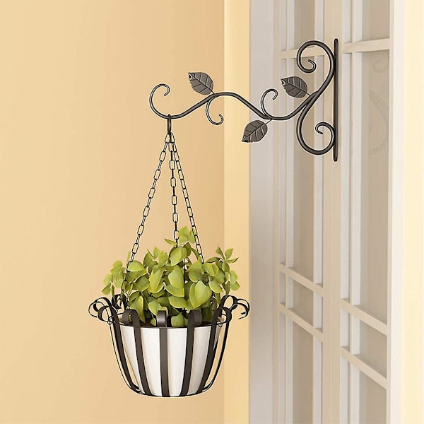 2 st väggmonterade växtupphängningsfästen Planter Hanger Rack