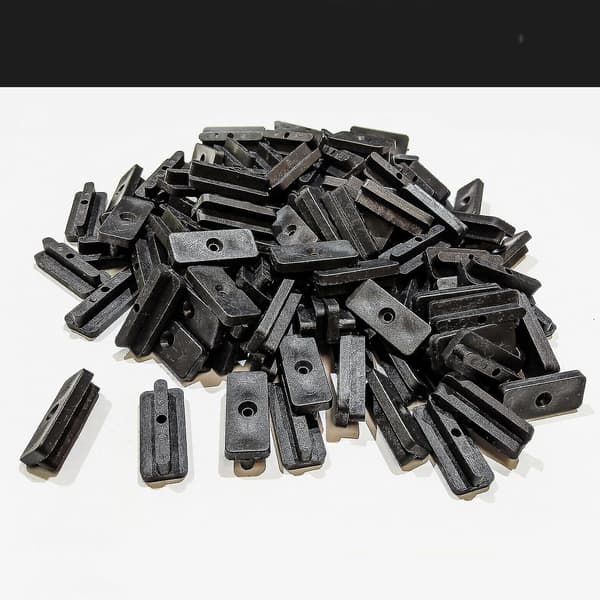 100 Kompositt Dekking Klips Fester T-klips Plastfester 100 Bag