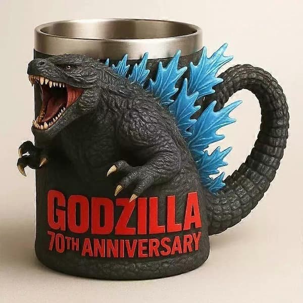 Blå Godzilla 70-års jubilæums 3D Krus