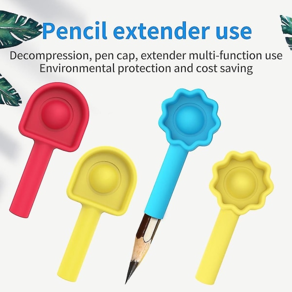 Pen Cap Pop It Silikon Fidget Toy Creative Sensory Bubble Lindre stress