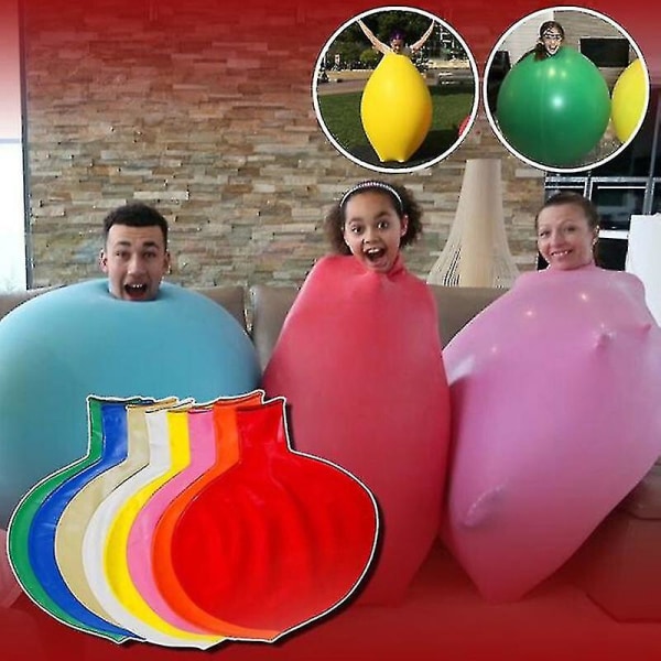 Jätte mänsklig ballong 36 tum runda ballonger Extra jumbo tjock Jätteballong i latex för bröllop Green