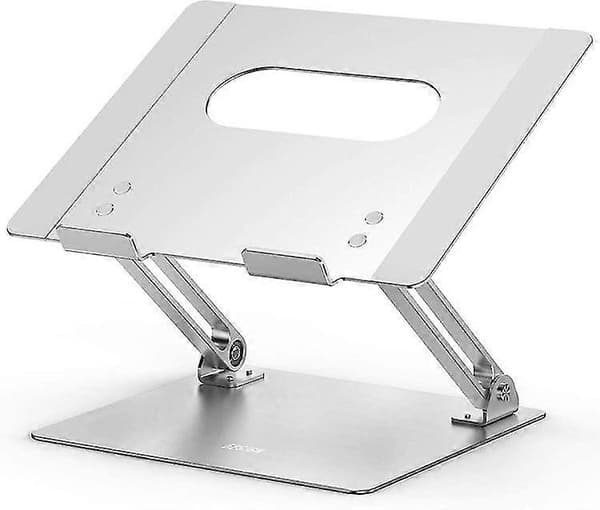 Laptop Stativ Ergonomisk Aluminium Computer Elevator Multi-vinkel Laptop Riser Med Varmeventil Justerbar Holder