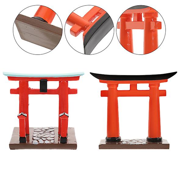 2 kpl Japanilaista Torii-porttia Käsityöt Mini Torii-portti Koristeet Mini Talo Torii-portti Koristeet