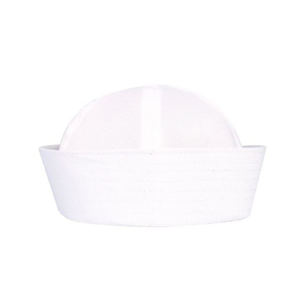 White Sailor Hat Cosplay Party Photo Props Kids Adult