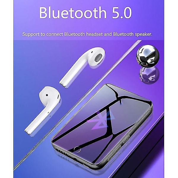 M7 Bluetooth 5.0 Mp3-spelare 2,8 tums skärm inbyggd högtalare 8g
