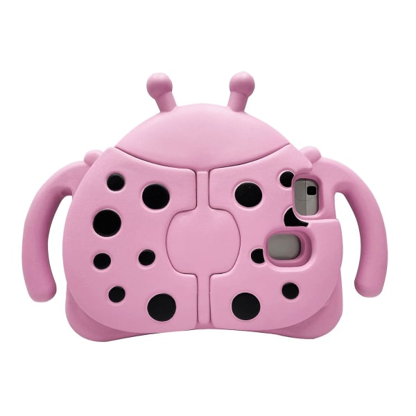 Kid Ladybug Case til Samsung Galaxy Tab A 8.0 T380 T385 2017, Kickstand Heavy Duty Stødsikker Cover, holdbar Pink