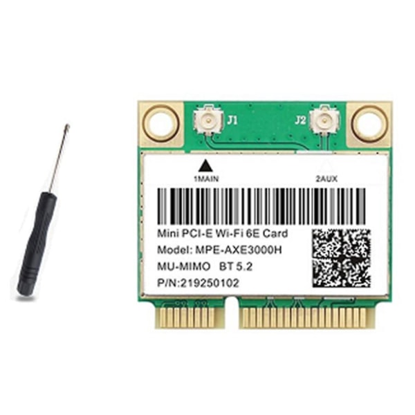 Wifi 6e Ax210 Mini Pci-e Trådlöst Nätverkskort Wifi6 Dual Band 2.4g/5g Nätverkskort Bluetooth 5.2 N