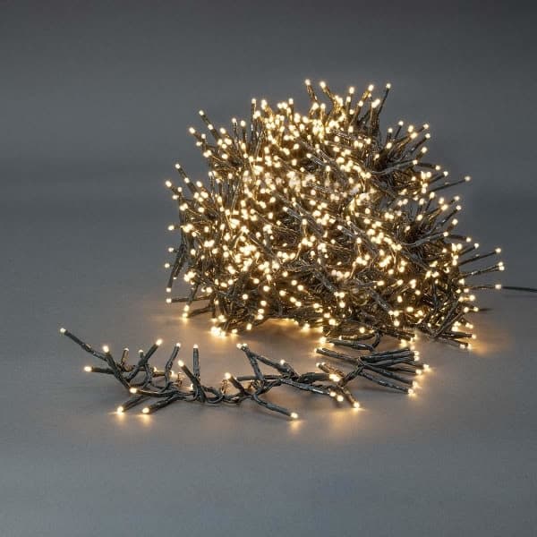 Julelys | Klynge | 1512 LED-lys | Varm hvit | 11,00 m