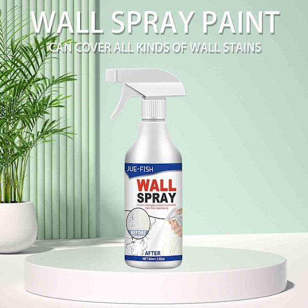 Mångsidig väggreparationsfärg Väggsprayfärg Skydd Vattenbaserad färg Graffitirenovering Fläckreparationsfärg Självspray (60 ml)