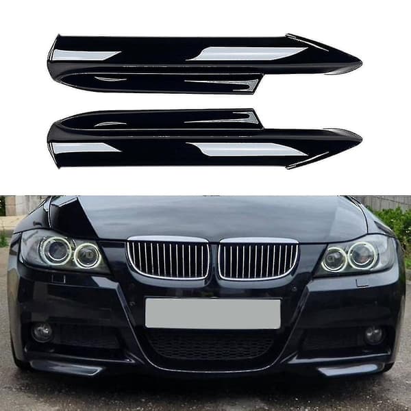 For 3 Series E90 E91 320i 330i 2005-2008 Frontkofanger Læbe Vinkel Diffuser Splitter Spoiler Beskytter