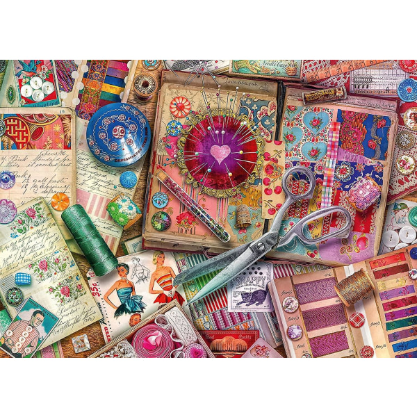 Ravensburger Vintage Dressmaking Aimee Stewart -palapeli (1000 palaa)