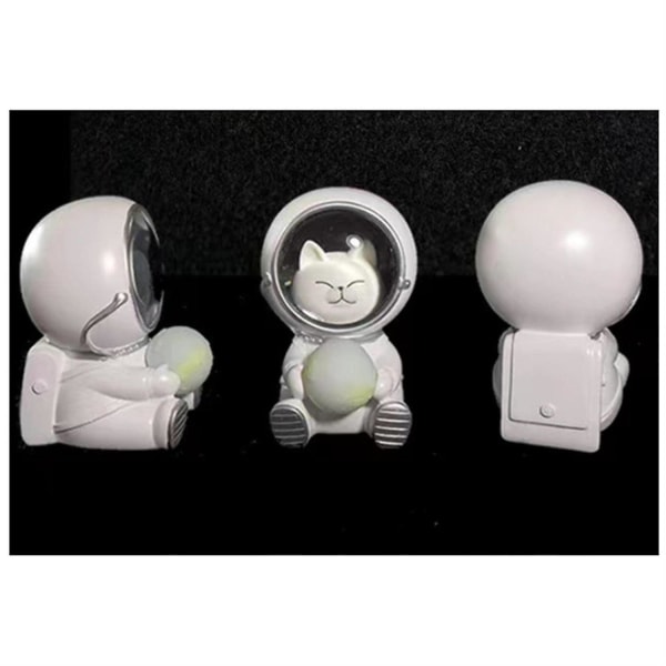 Kjæledyr Astronaut Nattlys Søt Spaceman Lampe Soverom Ornament