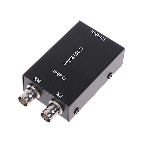 G703 Koaxial BNC till RJ45 75Ohm Kopparaxel till 120ohm Signalomvandling