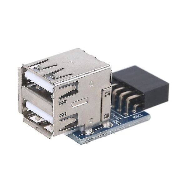 Intern PC USB 2.0 Hun til 2 Port A Hun Adapter Konverter Motherboard