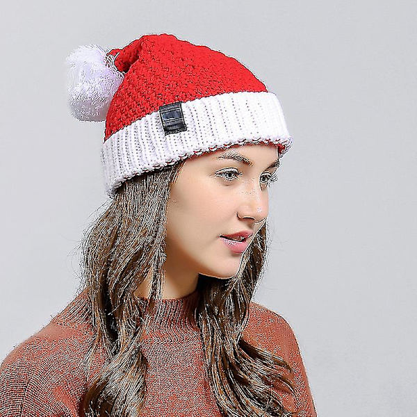 Kabelstrikket Bobble Hat Julehuer Kvinder Beanie Varmt Pom Ulden Hat