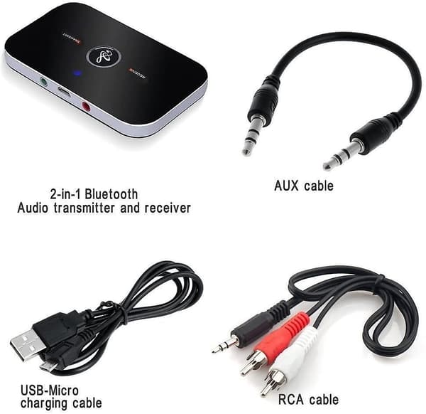 Bluetooth-äänensovitin Bluetooth 4.1 -lähetin ja -vastaanotin, 2-in-1