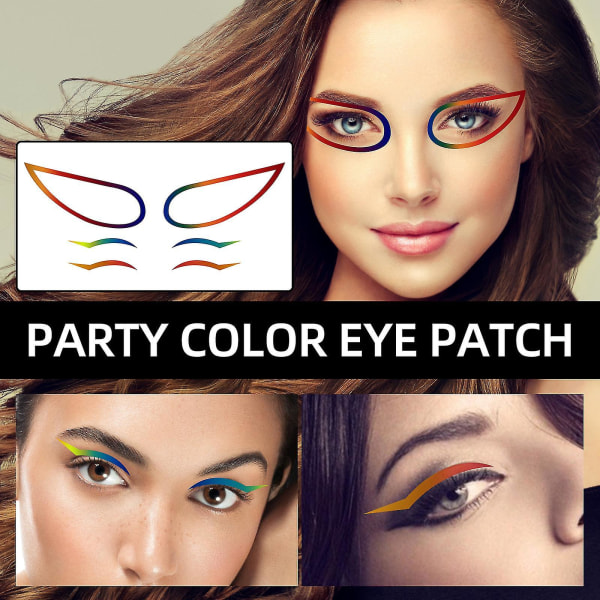 Muoti Creative Color Eyeliner Tarrat Party Nightclub Kannettavat Eyeliner Tarrat