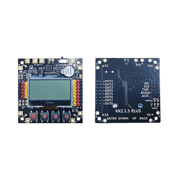 KK2.1.5 PLUS KK2 Flight Control Board Flight Controller VTOL til FPV Racing Drone RC Flyvemaskine, V1.19S1 PRO Firmware