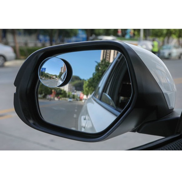 Auton kuolleen kulman peili, pyöreä HD-lasi kehyksetön kupera peili  Autotarvikkeet laajakulmaisella säädettävällä vivulla henkilöautoihin ja  kuorma-autoihin, 2 kpl fe18 | Fyndiq
