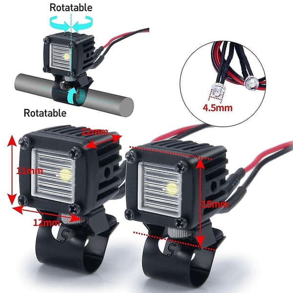 Modificerede forlygter Spotlight Bil Toplys Bumper Lys Fo